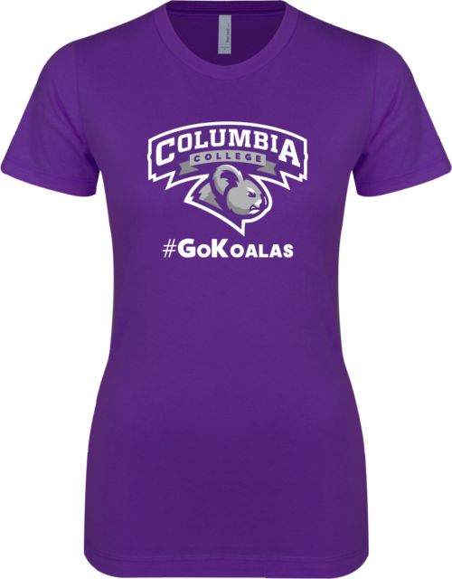 Columbia College (SC) Next Level Ladies SoftStyle Junior Fitted Tee Hashtag Go Koalas - ONLINE ONLY