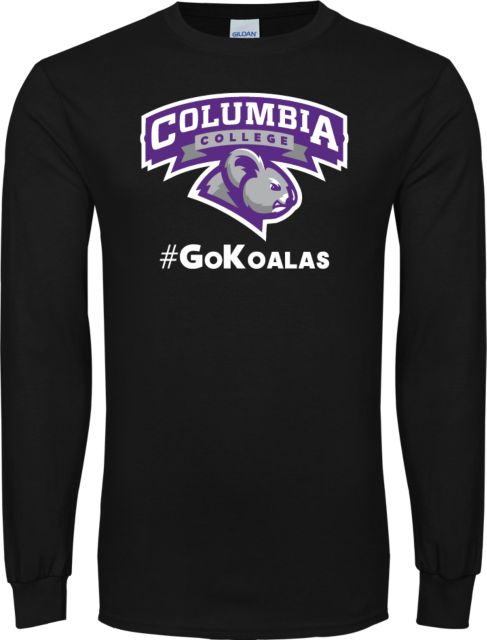 Columbia College (SC) Long Sleeve T Shirt Hashtag Go Koalas - ONLINE ONLY