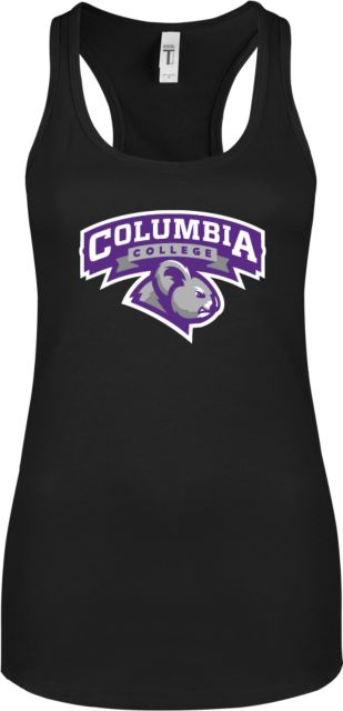 Columbia College (SC) Next Level Womens Racerback Tank  Primary Mark - ONLINE ONLY