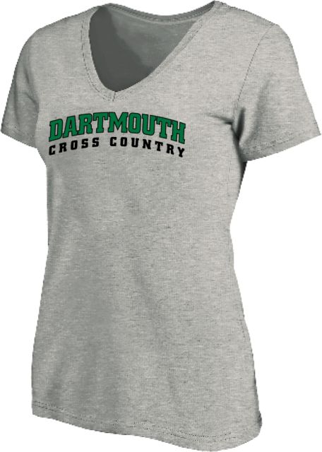 Dartmouth Womens Plus V Neck T Shirt Cross Country - Plus - ONLINE ONLY