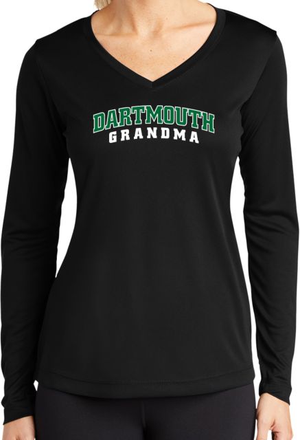 Dartmouth Womens Performance Long Sleeve V Neck Shirt Grandma - ONLINE ONLY