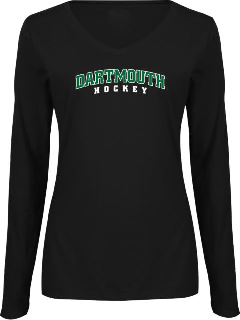 Dartmouth Womens Long Sleeve V Neck Tee  Hockey - ONLINE ONLY