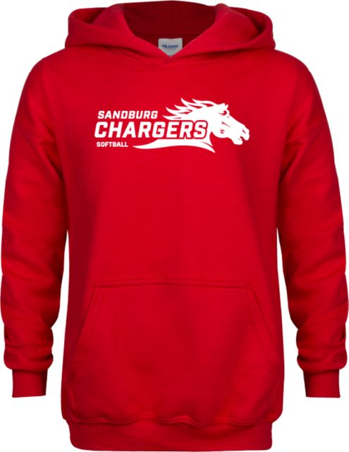 Carl Sandburg Youth Fleece Hoodie Softball - Sandburg - ONLINE ONLY