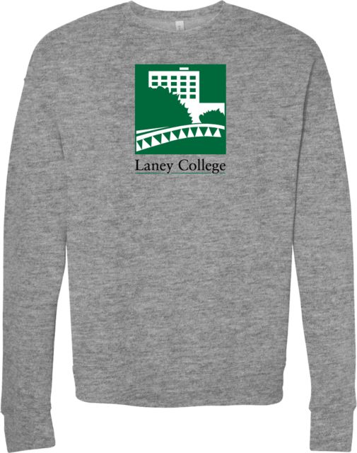 Laney College Bella + Canvas Fleece Crew Laney College Logo - ONLINE ONLY