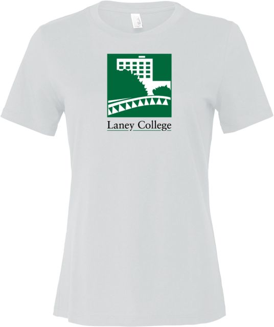 Laney College Bella + Canvas Womens Relaxed Cotton T Shirt Laney College Logo - ONLINE ONLY