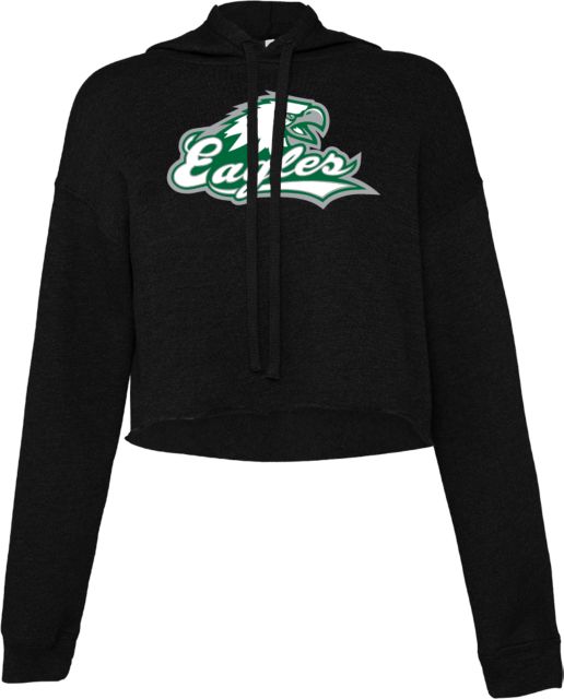 Laney College Bella + Canvas Womens Cropped Fleece Hood Laney College Athletic Mark - ONLINE ONLY