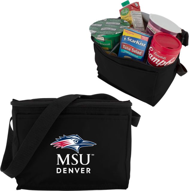 MSU Denver Six Pack Cooler MSU Denver Stacked