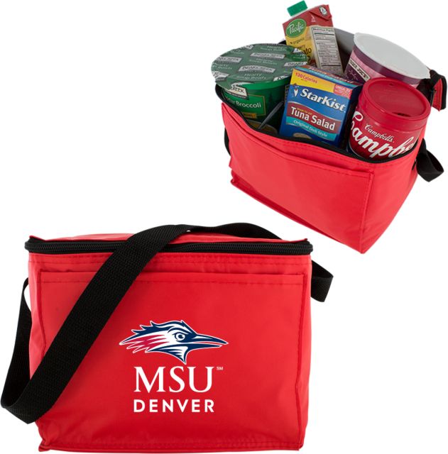 MSU Denver Six Pack Cooler MSU Denver Stacked