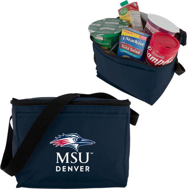 MSU Denver Six Pack Cooler MSU Denver Stacked