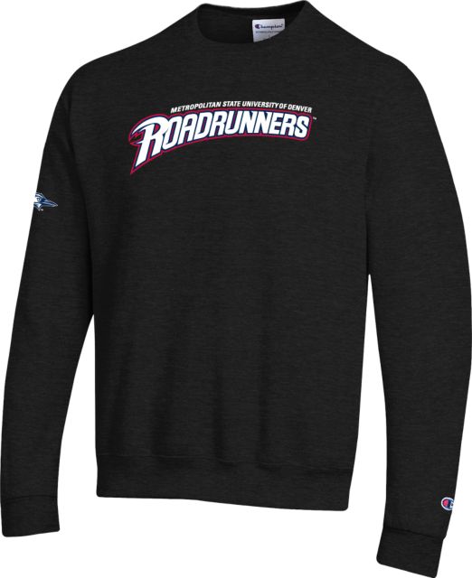 MSU Denver Champion Fleece Crew Primary Mark without Roadrunner Head