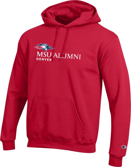 MSU Denver Champion Fleece Hoodie MSU Denver Alumni  Flat