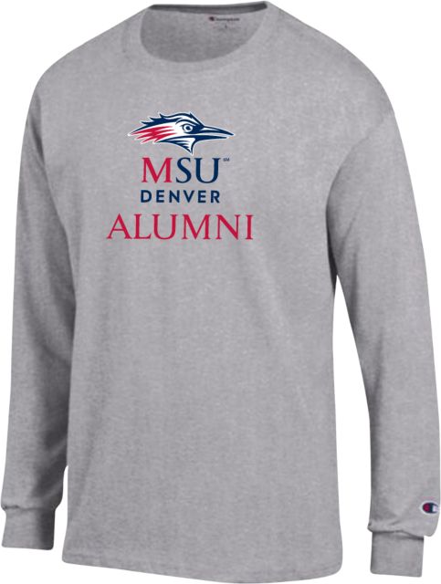MSU Denver Champion Oxford Long Sleeve T Shirt MSU Denver Alumni