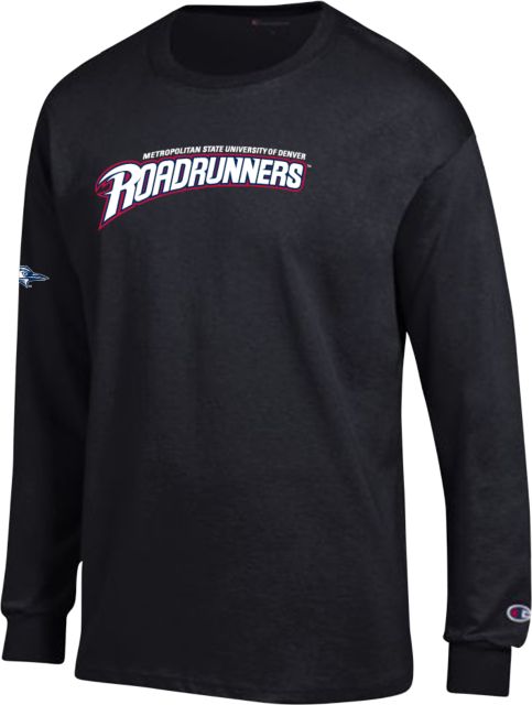 MSU Denver Champion Long Sleeve T Shirt Primary Mark without Roadrunner Head