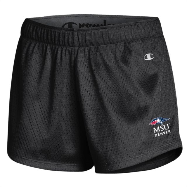 MSU Denver Champion Womens Mesh Short MSU Denver Stacked