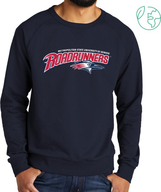 MSU Denver Allmade Organic French Terry Crewneck Sweatshirt Primary Mark