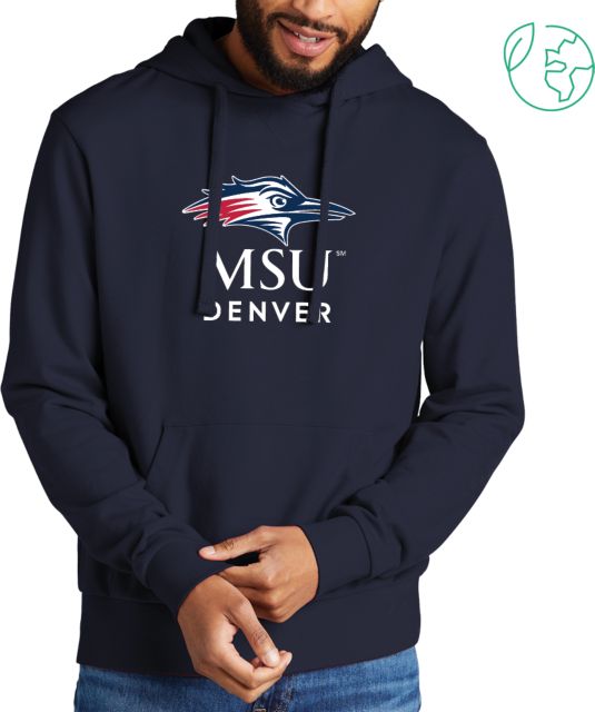 MSU Denver Allmade Organic French Terry Pullover Hoodie Primary Mark
