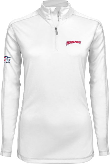 MSU Denver Syntrel Womens Interlock 1/4 Zip Roadrunners
