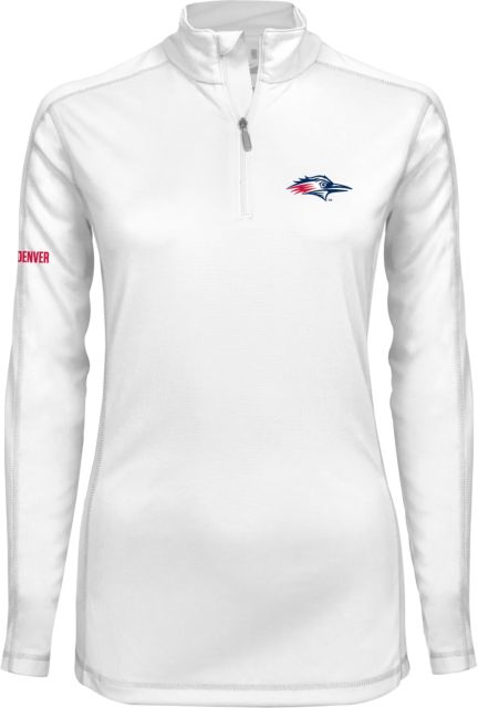 MSU Denver Syntrel Womens Interlock 1/4 Zip Roadrunner Head