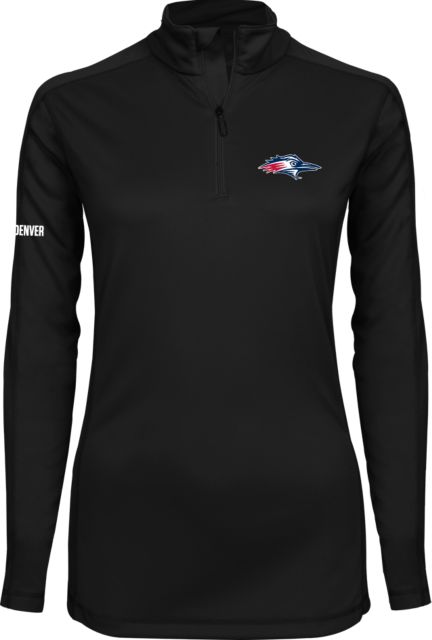 MSU Denver Syntrel Womens Interlock 1/4 Zip Roadrunner Head