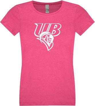 Bridgeport Next Level Girls Fuchsia Fashion Fit T Shirt Primary Mark - ONLINE ONLY