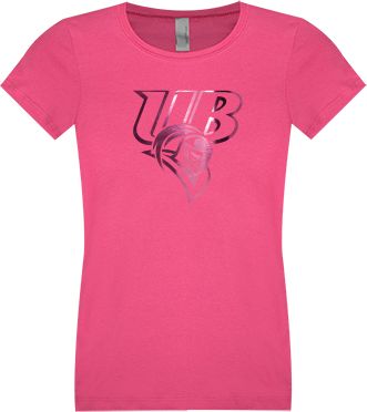 Bridgeport Next Level Girls Fuchsia Fashion Fit T Shirt Primary Mark - ONLINE ONLY