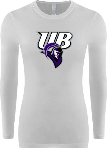 Bridgeport Womens Long Sleeve V Neck Tee Primary Mark - ONLINE ONLY
