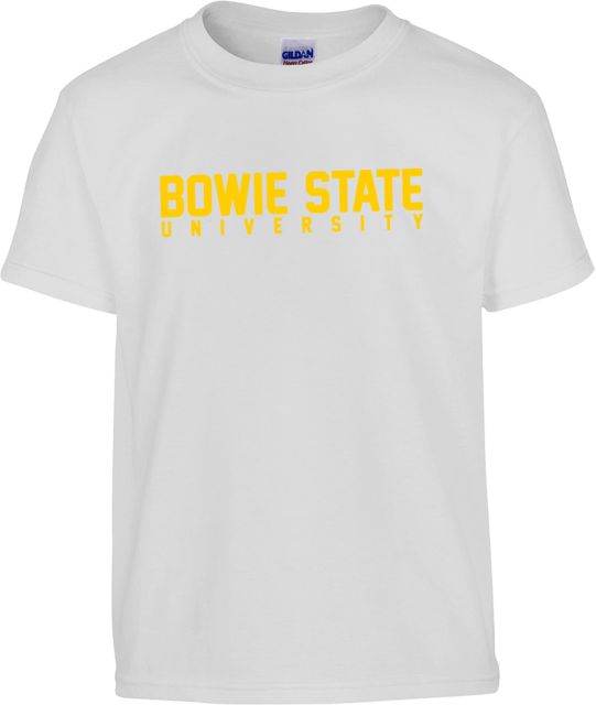Bowie State Youth T Shirt Bowie State University Stacked - ONLINE ONLY