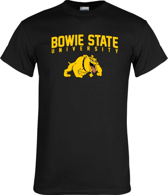 Bowie State T Shirt Bowie State University Arched with Bulldog - ONLINE ONLY