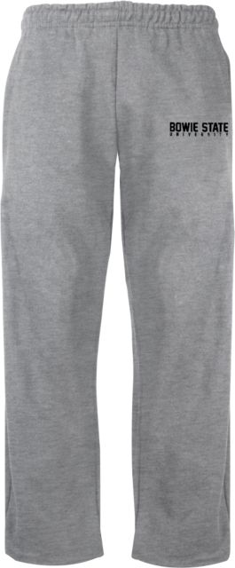 Bowie State Fleece Open Bottom Pant Bowie State University Stacked - ONLINE ONLY