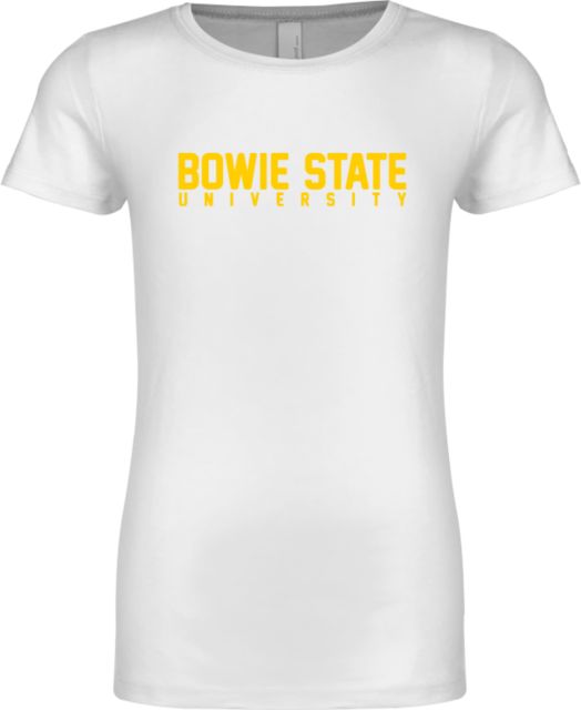 Bowie State Next Level Girls Fashion Fit T Shirt Bowie State University Stacked - ONLINE ONLY