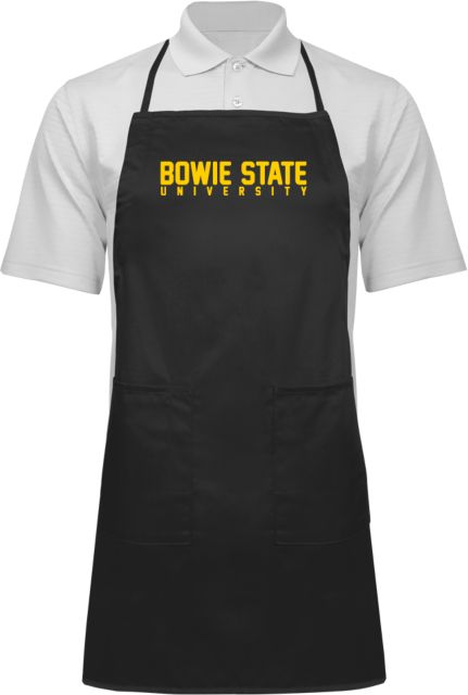 Bowie State Full Length Apron Bowie State University Stacked - ONLINE ONLY