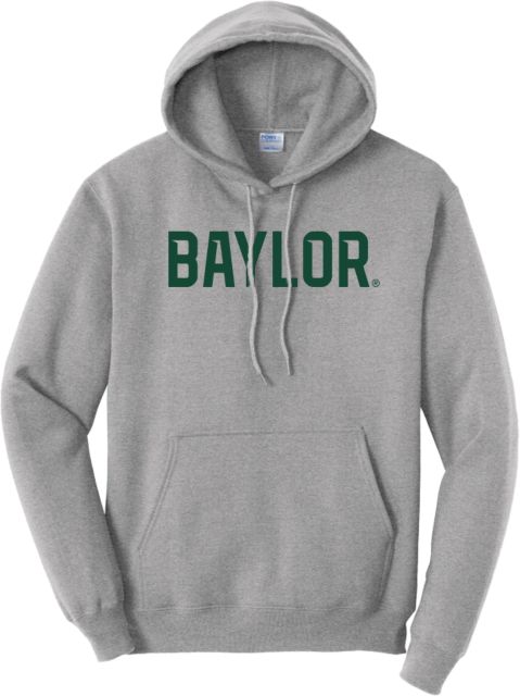 Baylor University Tall Athletic Heather Fleece Hoodie Baylor Wordmark - PLUS - ONLINE ONLY