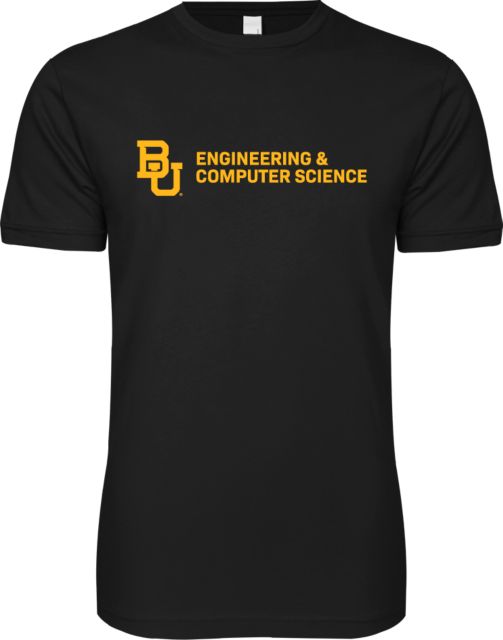 Baylor Next Level SoftStyle T Shirt Engineering and Computer Science Simplified Horizontal - ONLINE ONLY
