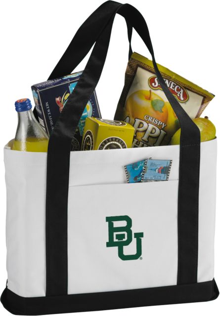 Baylor Contender Canvas Tote Interlocking BU - ONLINE ONLY
