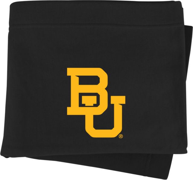Baylor Sweatshirt Blanket Interlocking BU - ONLINE ONLY