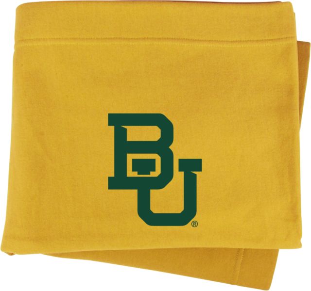 Baylor Sweatshirt Blanket Interlocking BU - ONLINE ONLY