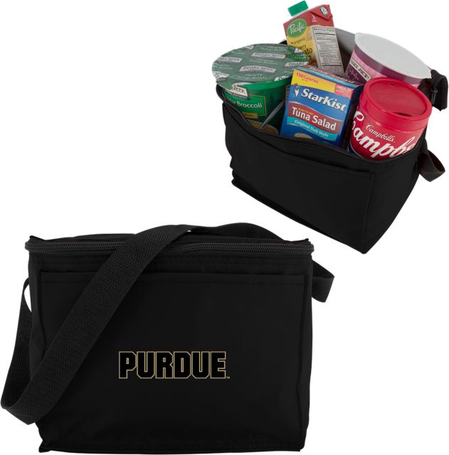 Purdue Six Pack Cooler Purdue Athletic Wordmark