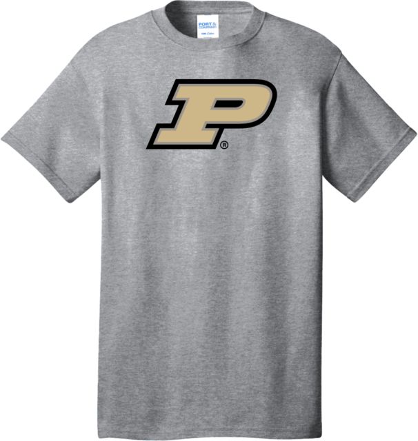 Purdue Extended Athletic Heather T Shirt Primary Athletic Mark - ONLINE ONLY