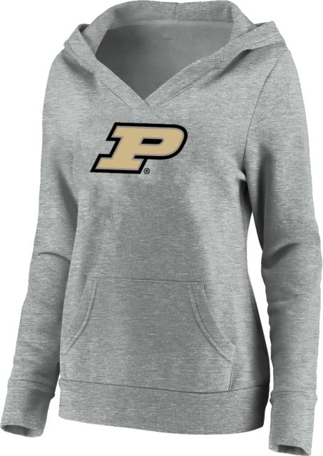 Purdue Womens Plus Hoodie Primary Athletic Mark - ONLINE ONLY