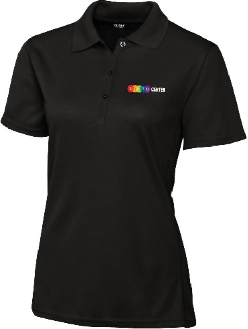 Purdue C&B Womens Clique Ice Pique Polo Purdue - LGBTQ Center Horizontal - ONLINE ONLY