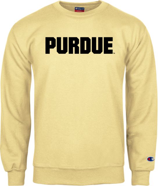 Purdue Champion Fleece Crew Purdue Athletic Wordmark