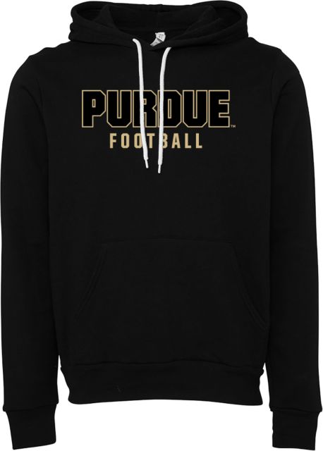 Purdue Bella + Canvas Fleece Hood Purdue Football