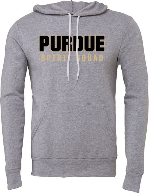 Purdue Bella + Canvas Fleece Hood Purdue Spirit Squad