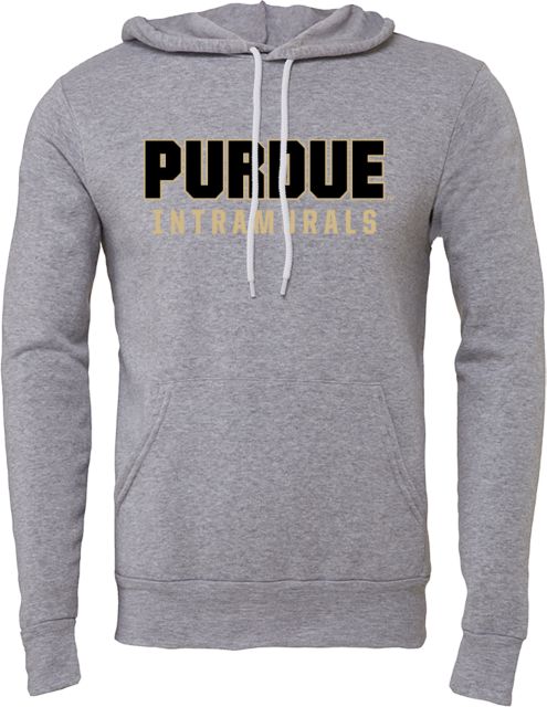 Purdue Bella + Canvas Fleece Hood Purdue Intramurals