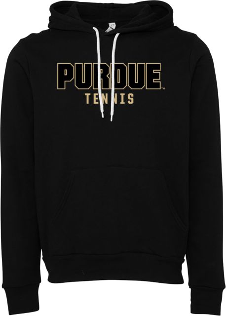 Purdue Bella + Canvas Fleece Hood Purdue Tennis
