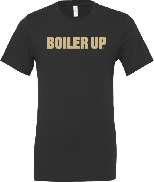 Purdue Bella + Canvas Jersey Cotton T Shirt Boiler Up Athletic Wordmark