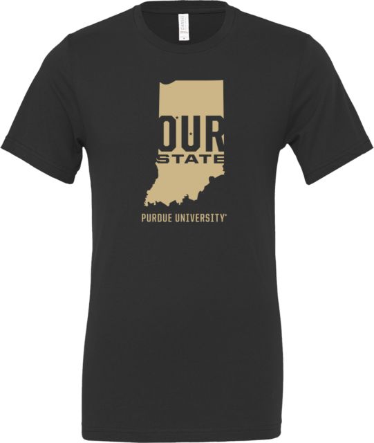 Purdue Bella + Canvas Jersey Cotton T Shirt Our State - ONLINE ONLY
