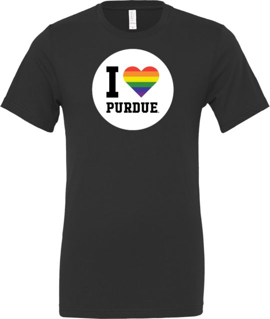 Purdue Bella + Canvas Jersey Cotton T Shirt I Heart Purdue - Pride - ONLINE ONLY