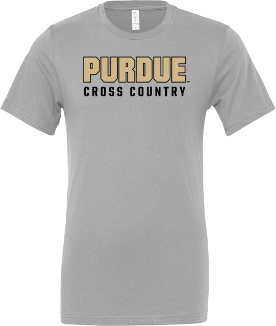Purdue Bella + Canvas Ash Jersey Cotton T Shirt Purdue Cross Country
