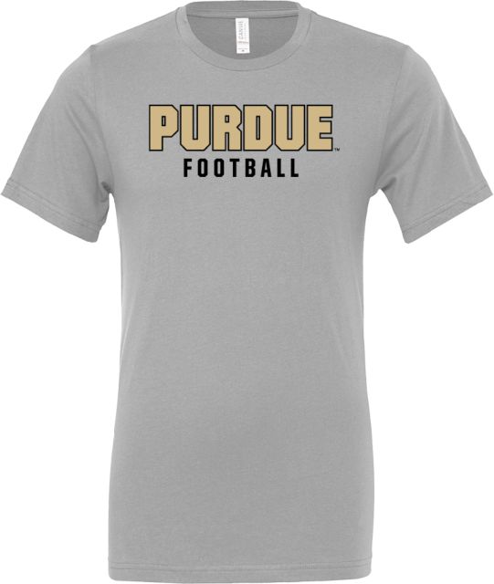 Purdue Bella + Canvas Ash Jersey Cotton T Shirt Purdue Football